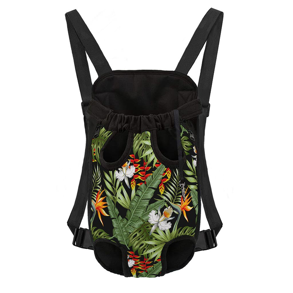 Hawaii Tropical Plants Pattern Print Pet Carrier Backpack