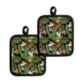 Hawaii Tropical Plants Pattern Print Pot Holders