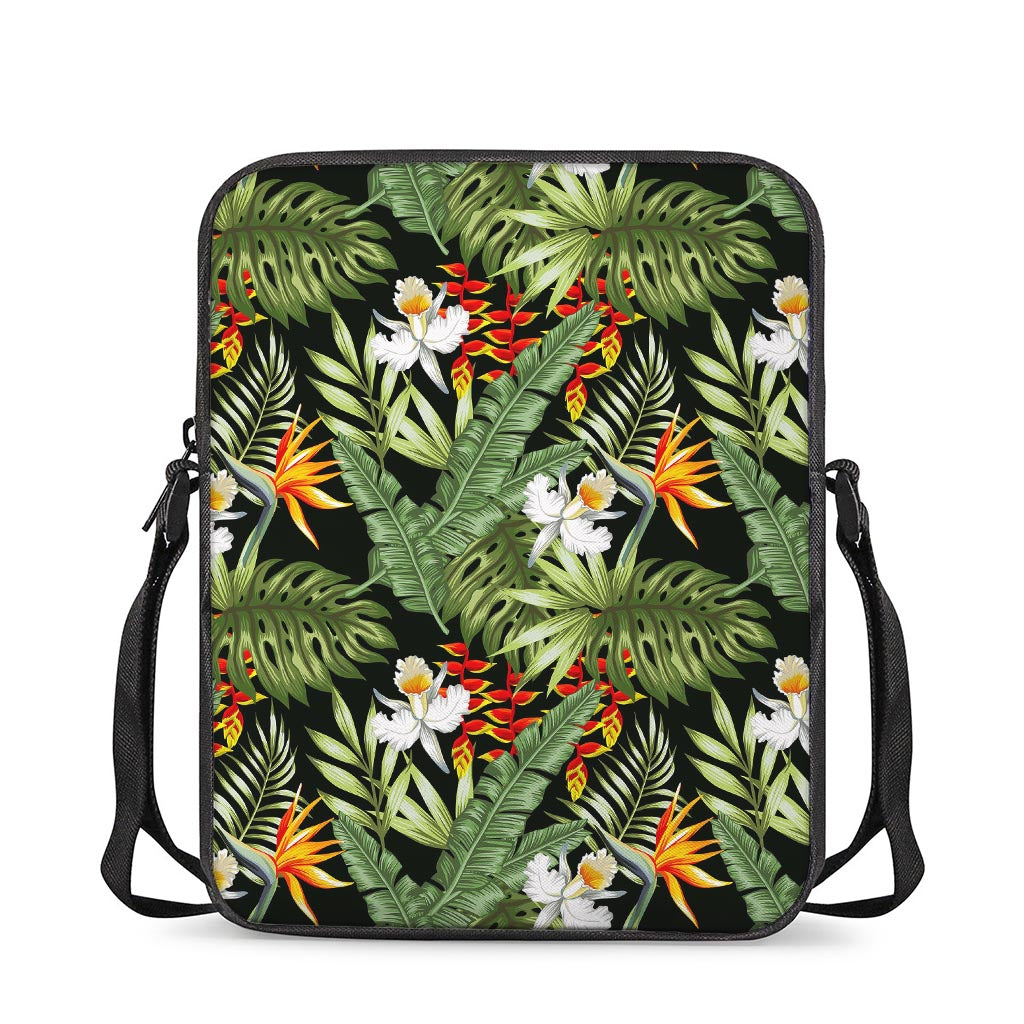 Hawaii Tropical Plants Pattern Print Rectangular Crossbody Bag