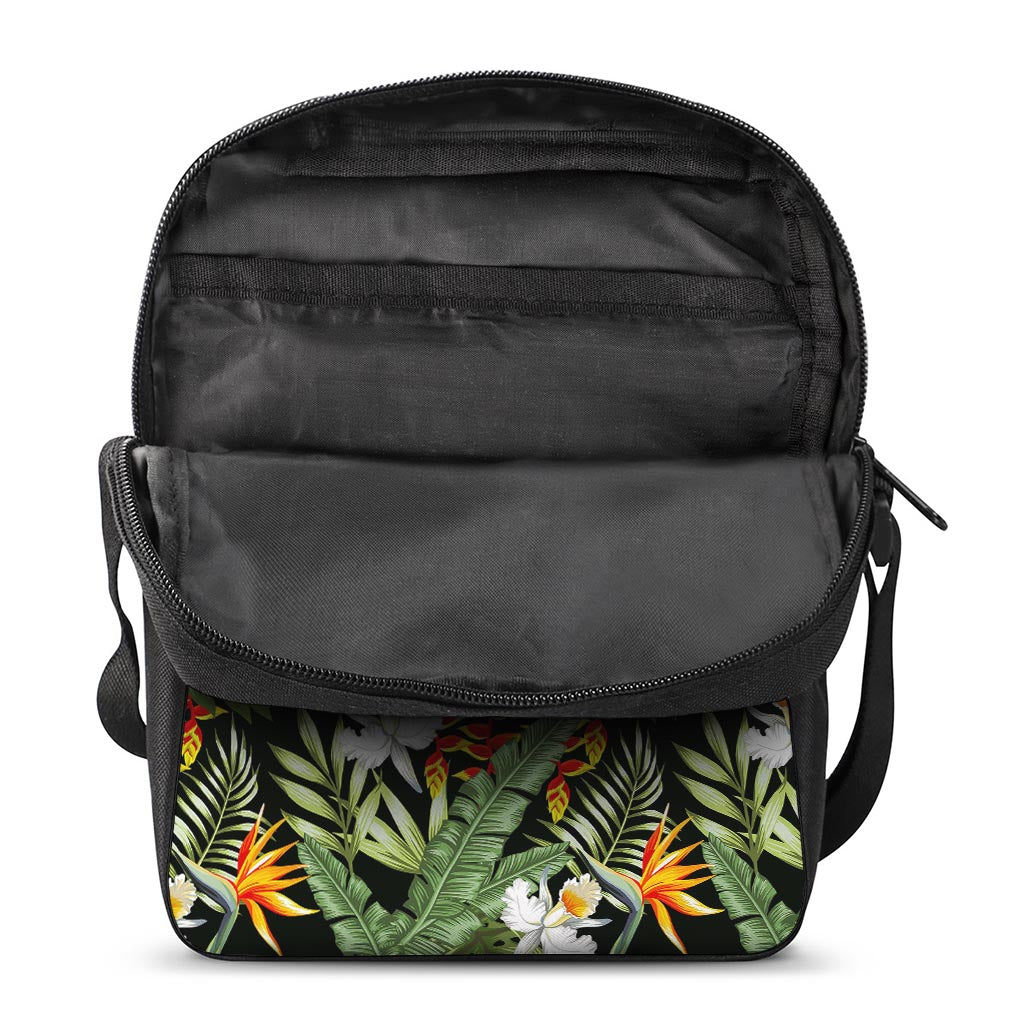 Hawaii Tropical Plants Pattern Print Rectangular Crossbody Bag