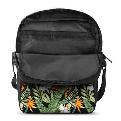Hawaii Tropical Plants Pattern Print Rectangular Crossbody Bag
