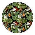 Hawaii Tropical Plants Pattern Print Round Floor Mat