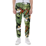 Hawaii Tropical Plants Pattern Print Scuba Joggers