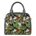Hawaii Tropical Plants Pattern Print Shoulder Handbag