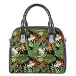 Hawaii Tropical Plants Pattern Print Shoulder Handbag