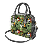Hawaii Tropical Plants Pattern Print Shoulder Handbag