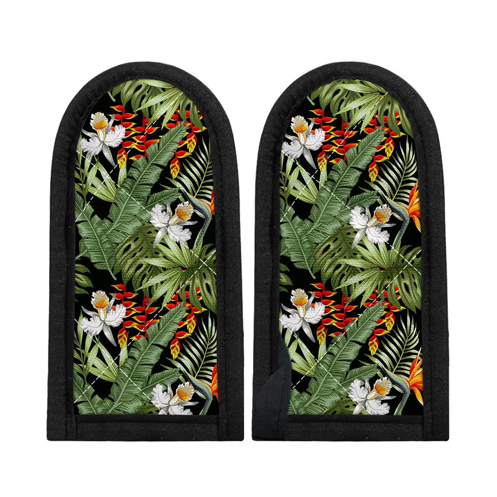 Hawaii Tropical Plants Pattern Print Skillet Handle Cover