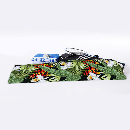 Hawaii Tropical Plants Pattern Print Sports Towel