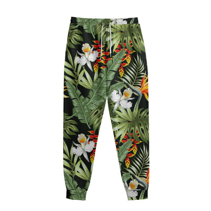 Hawaii Tropical Plants Pattern Print Sweatpants