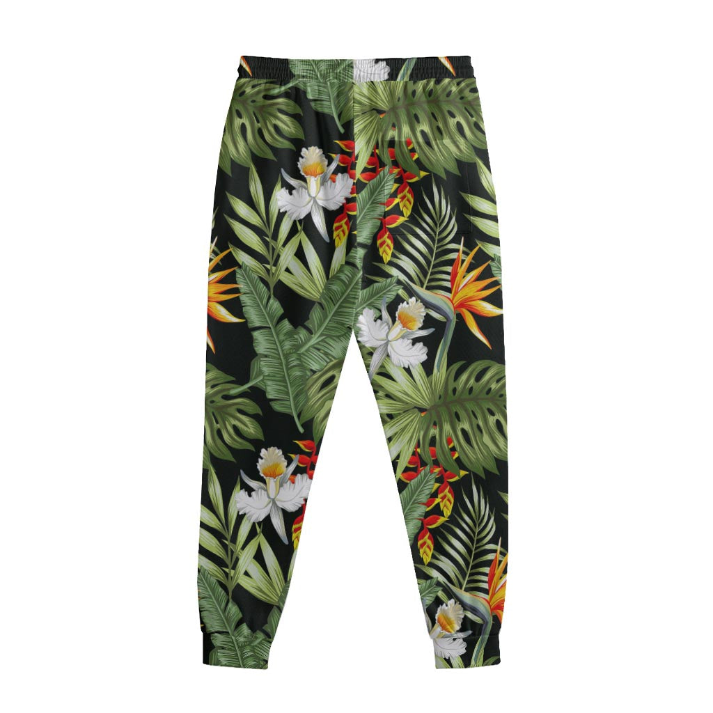 Hawaii Tropical Plants Pattern Print Sweatpants