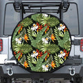 Hawaii Tropical Plants Pattern Print Tire Cover