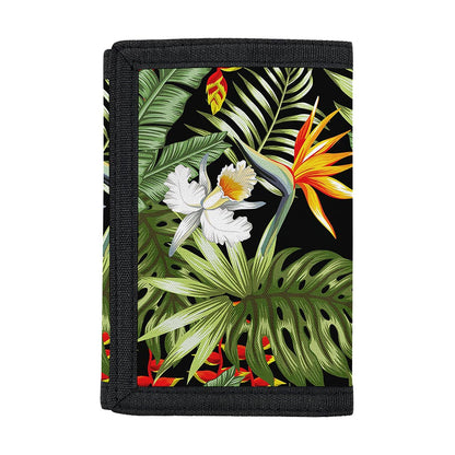 Hawaii Tropical Plants Pattern Print Trifold Wallet