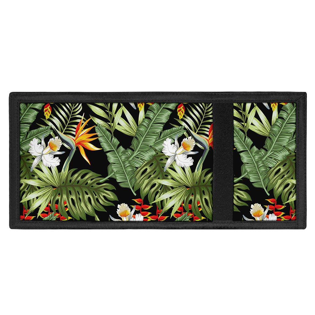 Hawaii Tropical Plants Pattern Print Trifold Wallet