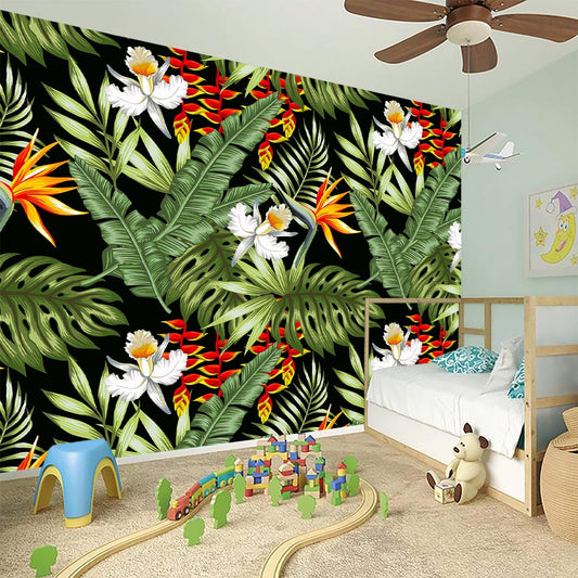 Hawaii Tropical Plants Pattern Print Wall Sticker