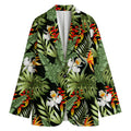 Hawaii Tropical Plants Pattern Print Women's Cotton Blazer