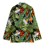 Hawaii Tropical Plants Pattern Print Women's Cotton Blazer