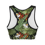Hawaii Tropical Plants Pattern Print Women's Sports Bra