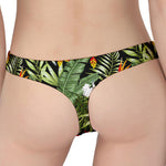 Hawaii Tropical Plants Pattern Print Women's Thong