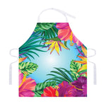 Hawaiian Aloha Flower Print Adjustable Apron