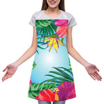 Hawaiian Aloha Flower Print Adjustable Apron