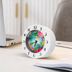 Hawaiian Aloha Flower Print Alarm Clock