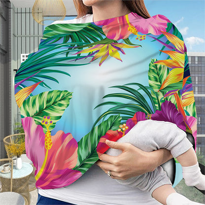 Hawaiian Aloha Flower Print Baby Seat Cover