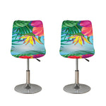 Hawaiian Aloha Flower Print Bar Stool Covers