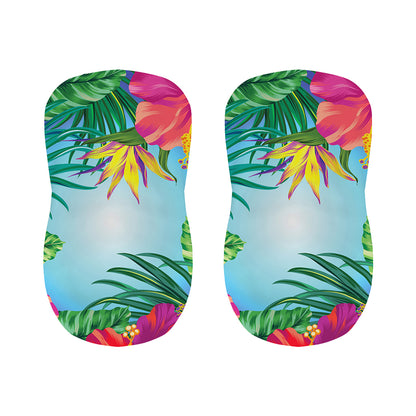 Hawaiian Aloha Flower Print Bar Stool Covers