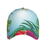 Hawaiian Aloha Flower Print Baseball Cap