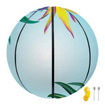 Hawaiian Aloha Flower Print Basketball