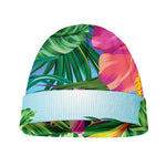 Hawaiian Aloha Flower Print Beanie