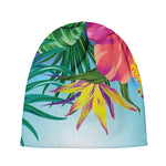 Hawaiian Aloha Flower Print Beanie