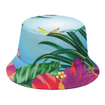Hawaiian Aloha Flower Print Bucket Hat