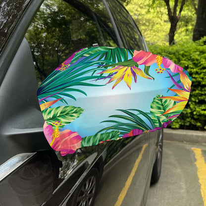 Hawaiian Aloha Flower Print Car Side Mirror Covers