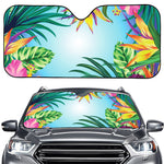 Hawaiian Aloha Flower Print Car Windshield Sun Shade