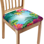 Hawaiian Aloha Flower Print Chair Cushion Cover