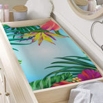 Hawaiian Aloha Flower Print Changing Pad Cover