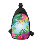 Hawaiian Aloha Flower Print Chest Bag