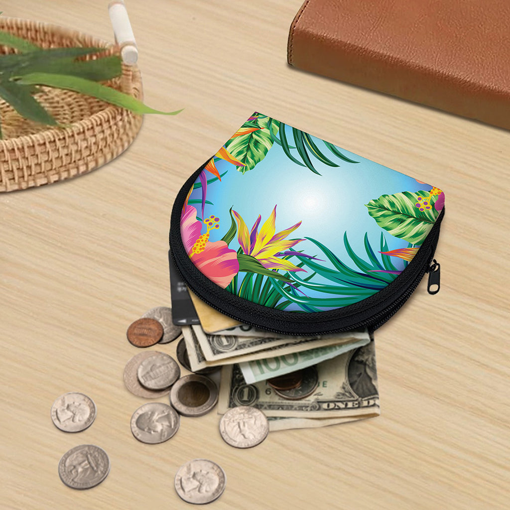 Hawaiian Aloha Flower Print Coin Purse