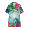 Hawaiian Aloha Flower Print Cotton Hawaiian Shirt