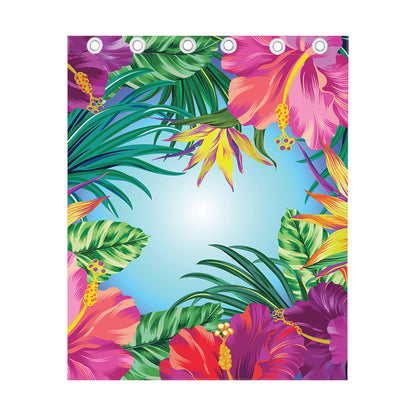 Hawaiian Aloha Flower Print Curtain
