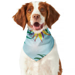 Hawaiian Aloha Flower Print Dog Bandana