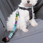 Hawaiian Aloha Flower Print Dog Seat Belt