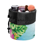 Hawaiian Aloha Flower Print Drawstring Makeup Bag
