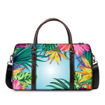 Hawaiian Aloha Flower Print Duffle Bag