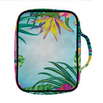 Hawaiian Aloha Flower Print Front Pocket Bible Bag
