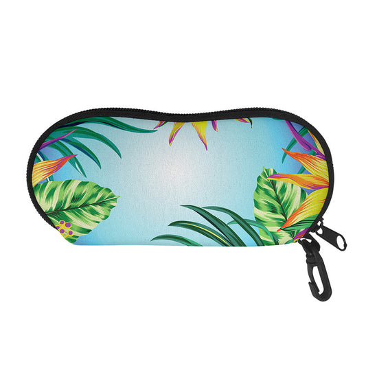 Hawaiian Aloha Flower Print Glasses Case