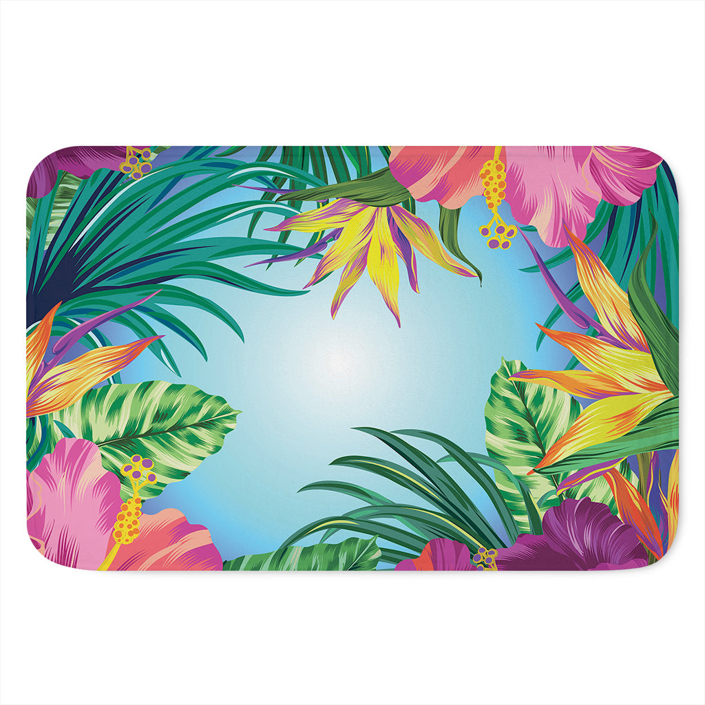 Hawaiian Aloha Flower Print Indoor Door Mat