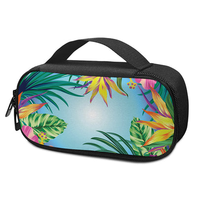 Hawaiian Aloha Flower Print Insulin Cooler Travel Case