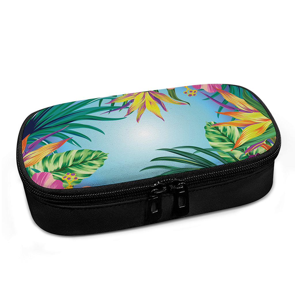 Hawaiian Aloha Flower Print Insulin Cooler Travel Case